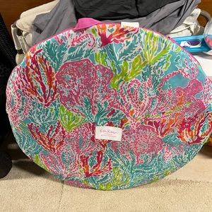 Lilly Pulitzer and pottery barn kids sun shade let’s cha cha